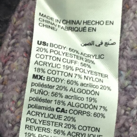 Chicos Lavender Marled Mock-Neck Dolman Sleeve Pullover Sweater Ladies Large - Picture 8 of 10